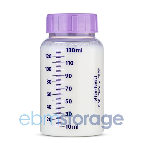 Sterifeed 130ml disposable breast milk bottle 14101